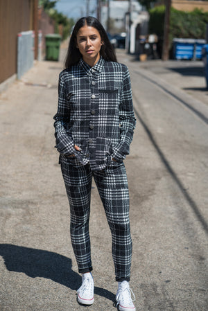 Chess Houndstooth Black - Pants
