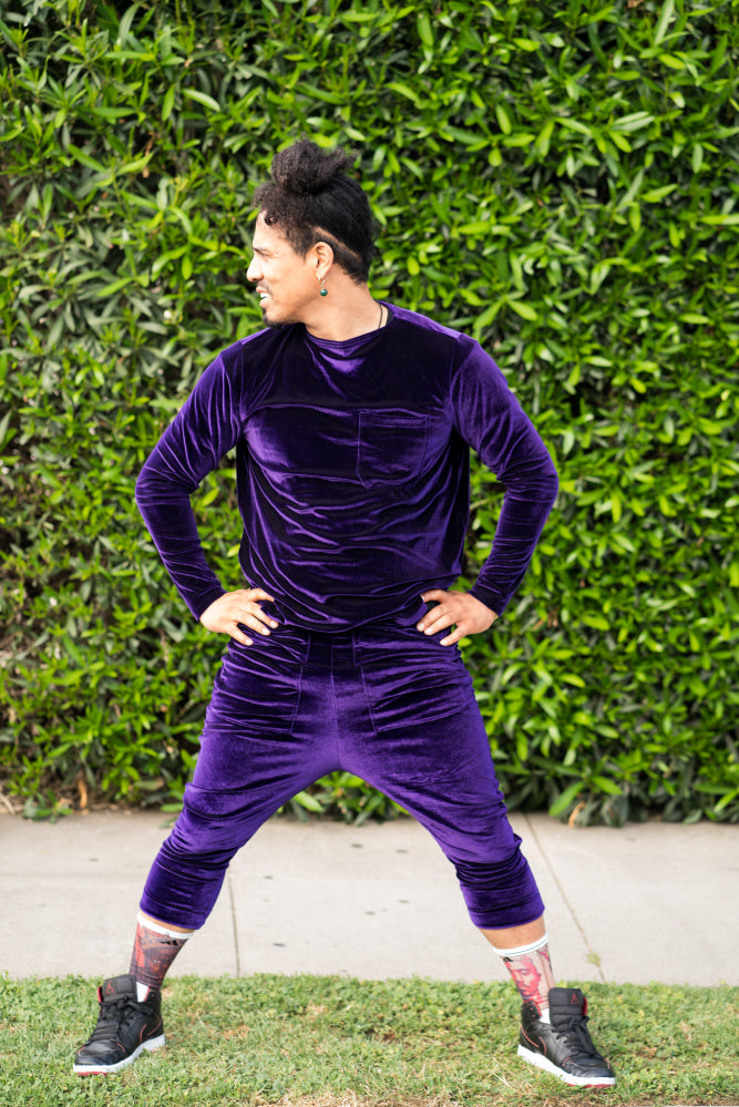 Purple Rain Shirt Sustainable fashion clothing and face masks