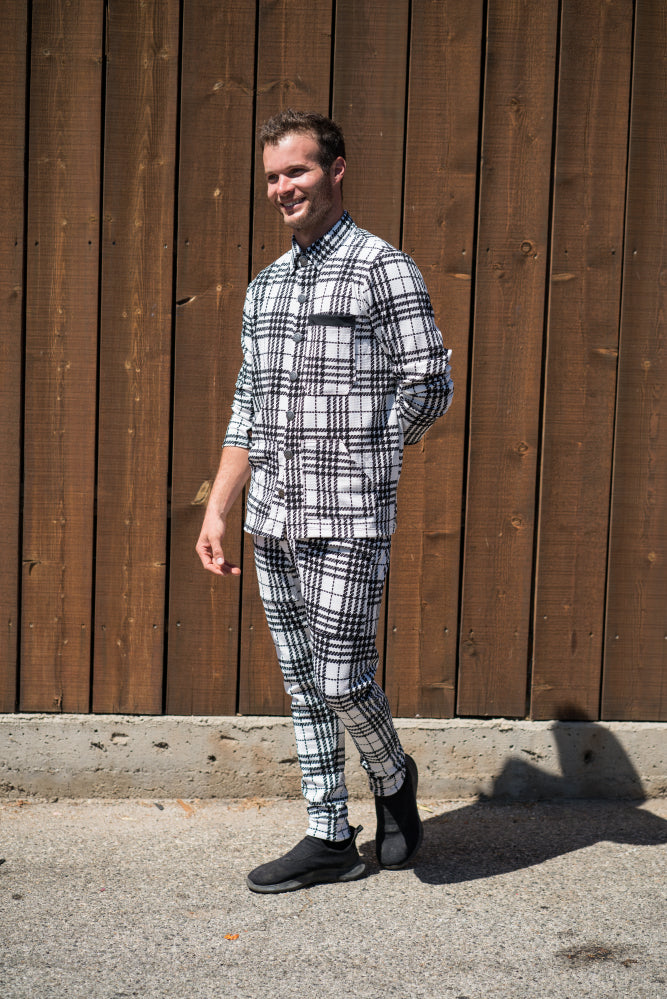 Checkers Houndstooth White - Pants