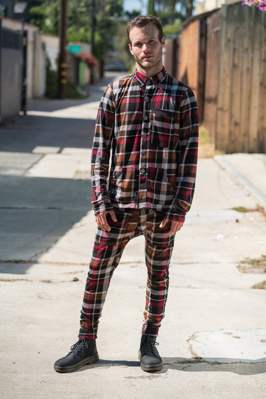 Red Rad Plaid - Pants
