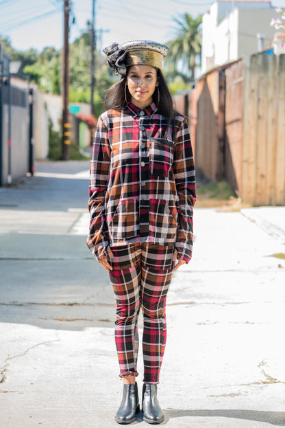 Red Rad Plaid - Pants